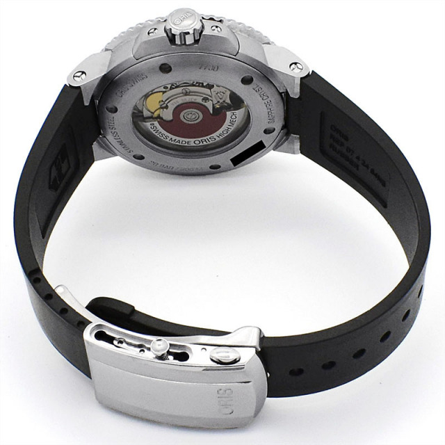 オリス ORIS アクイス デイト 733 7730 4135R 自動巻き ブルー 43.5mm メンズ USED 中古 Zetton