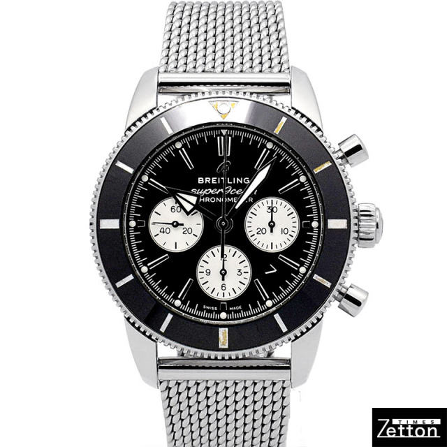 ブライトリング BREITLING スーパーオーシャン ヘリテージ B01 クロノグラフ 44 AB0162121B1A1 自動巻き ブラック/シルバー 44mm メンズ USED 中古 Zetton