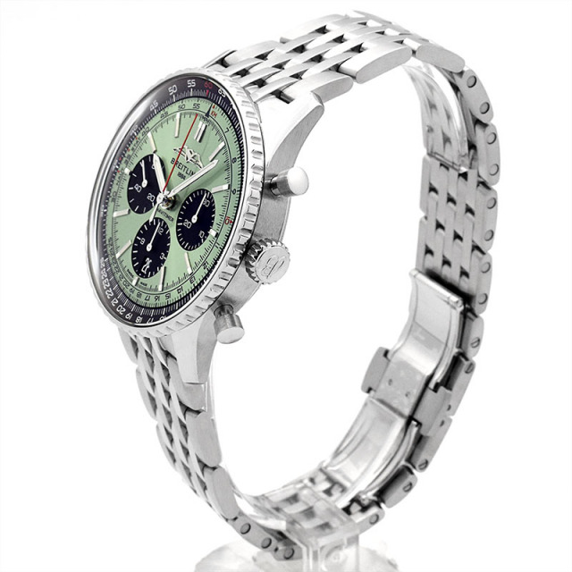 ブライトリング BREITLING ナビタイマー B01 クロノグラフ 43 AB0138241L1A1 ブティック限定 自動巻き グリーン/ブラック 43mm メンズ USED 中古 Zetton