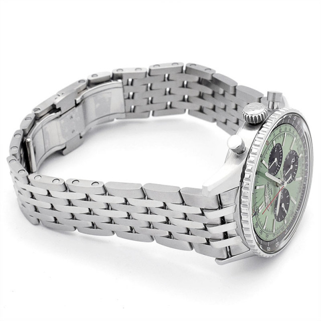 ブライトリング BREITLING ナビタイマー B01 クロノグラフ 43 AB0138241L1A1 ブティック限定 自動巻き グリーン/ブラック 43mm メンズ USED 中古 Zetton