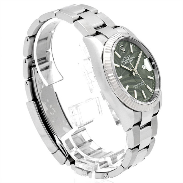 ロレックス ROLEX デイトジャスト 36 126234 自動巻き オリーブグリーン/パームモチーフ 36mm メンズ USED 中古 Zetton