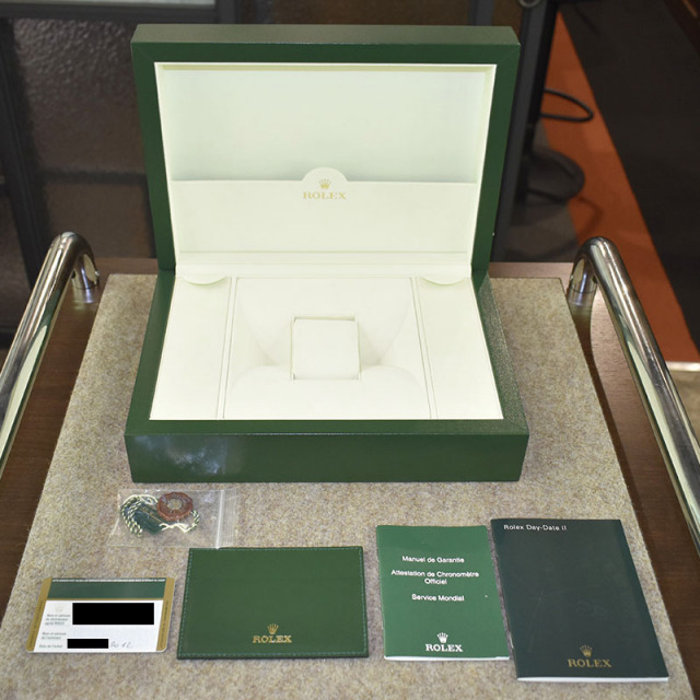 国際保証書有り】ROLEX ロレックス デイデイト2 218206 腕時計 自動