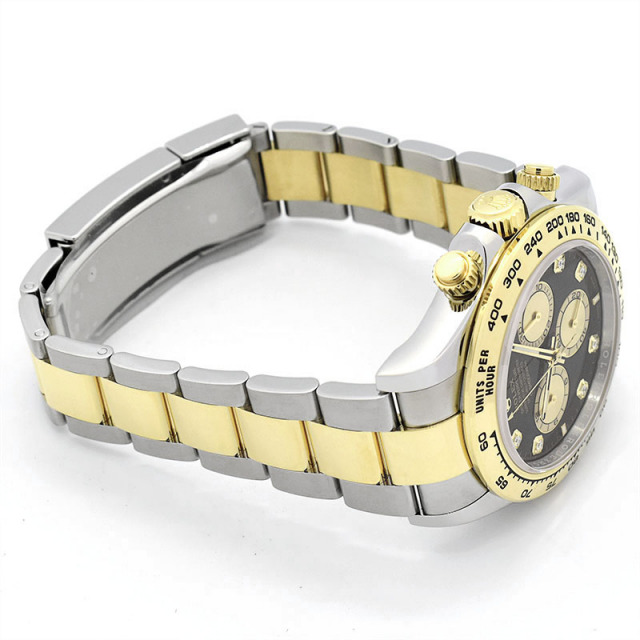 希少ロレックス　ROLEX デイトナ　金色　掛け時計 国際保証書有り】ROLEX ロレックス デイトナ8Pダイヤ 126503G