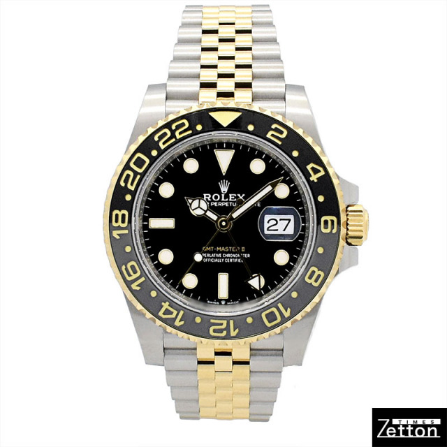 希少ROLEX 19㎜ロレックス純正FF574 ロレックス GMTマスターII 126755SARU.FDDTDO 全面ダイヤ 全面