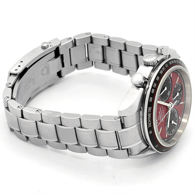 ★美品 希少★ OMEGA オメガ ピンバッチ オメガスピードマスター　レッド Speedmaster '57 40.5 mm, ステンレススティール - 332.10.41.51