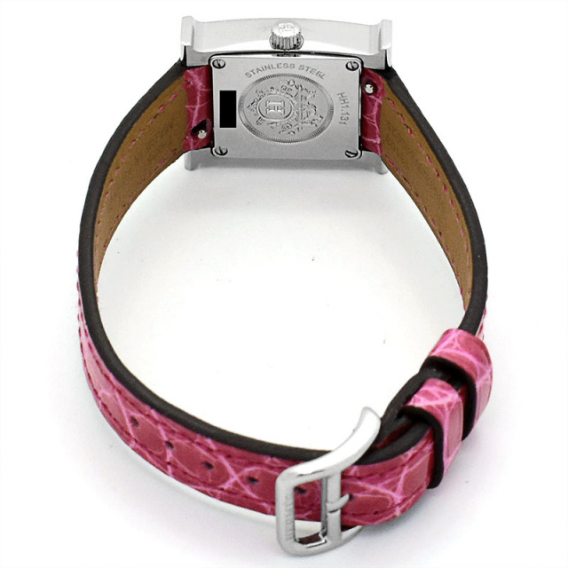 国際保証書有り】HERMES エルメス Hウォッチミニ ベゼルダイヤ HH1.131