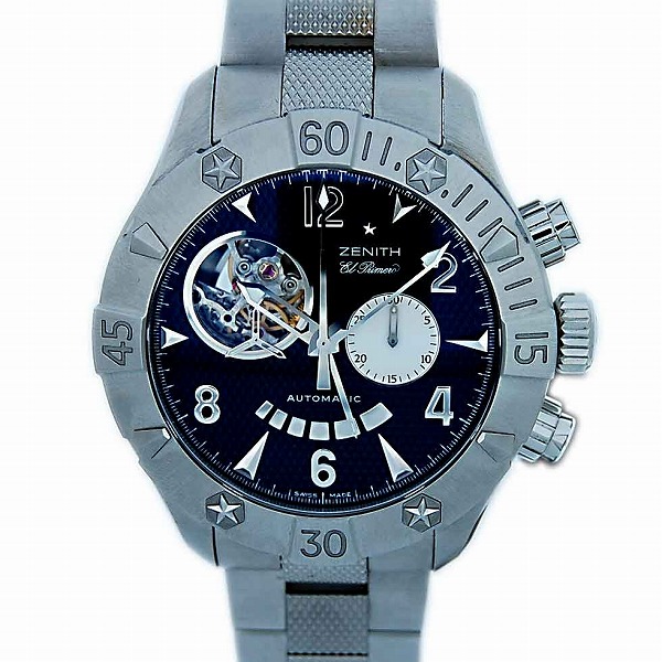 ゼニス　ZENITH　デファイクラシックオープン　03.0526.4021/21M526　SS　自動巻　47mm　ブラック　新品
