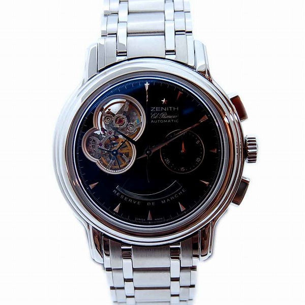 ゼニス　ZENITH　クロノマスターTオープン　03.0240.4021/21.M240　エルプリメロ　40mm　ブラック　新品