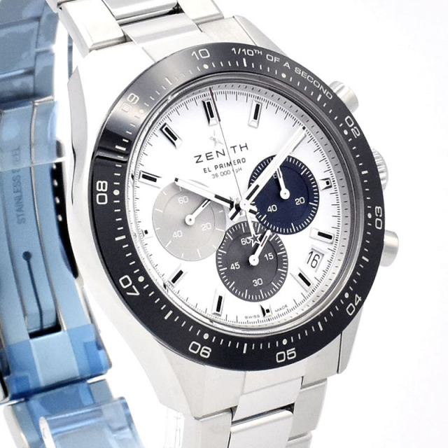 ゼニス ZENITH クロノマスタースポーツ 03.3100.3600/69.M3100 ホワイト 41mm 新品 Zetton