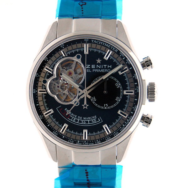 ゼニス　ZENITH　クロノマスターオープン　パワーリザーブ　03.2080.4021/21.M2040　SS　42mm　ブラック　新品