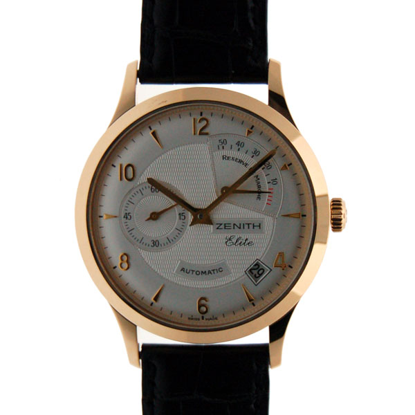 ゼニス　ZENITH　クラスエリート　パワーリザーブ　35.1125.685/01.C490　K18YG　シルバー　37mm　新品