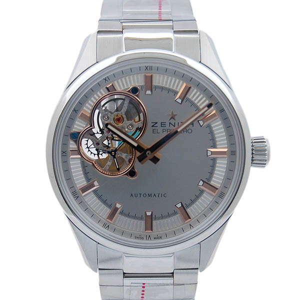 ゼニス　ZENITH　エル プリメロ シノプシス 03.2170.4613/01.M2170　SS　シルバー　新品