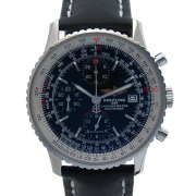 ブライトリング　BREITLING　ナビタイマーヘリテージ　42mm　A113B27KBA　SS　ブラック　革ベルト　新品