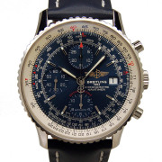 ブライトリング　BREITLING　ナビタイマーヘリテージ　42mm　A113C42KBA　SS　ブルー　革ベルト　新品