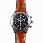 ブレゲ　BREGUET　アエロナバル　3800ST/92/9W6　ブラック　革ベルト　メンズ
