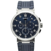 ブレゲ　BREGUET　マリーン クロノグラフ 5527　5527TI/Y1/5WV　ブルー　42.3mm　チタン　新品