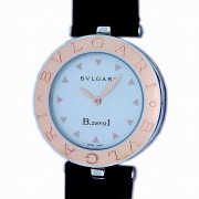 ブルガリ　BVLGARI　B-Zero1(ビーゼロワン)　BZ30WSGL-M　クォーツ　レディース　30mm　ピンクゴールド×SSコンビ