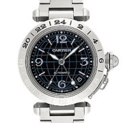 カルティエ　CARTIER　パシャCメリディアン　ブラック　W31079M7　新型スモールデイト　35mm