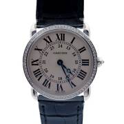 カルティエ　CARTIER　ロンドルイカルティエSM　ベゼルダイヤ　WR000251　18KWG　レディース　クォーツ