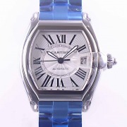 カルティエ　CARTIER　ロードスター　W62025V3　グレーローマ　替えベルト付　新品
