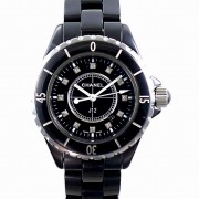 シャネル　CHANEL　J12　H1625　33mm　ブラック　レディース　12Pダイヤ　新品