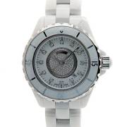 シャネル　CHANEL　J12　ホワイトセラミック　H2123　センターメレダイヤ　33mm　レディース　新品