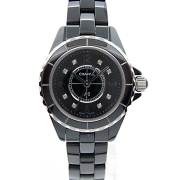 シャネル　CHANEL　J12　H2569　ブラックセラミック　レディース　29mm　8Pダイヤ　新品