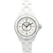 シャネル　CHANEL　J12　H2570　ホワイトセラミック　レディース　29mm　シェル　8Pダイヤ　新品