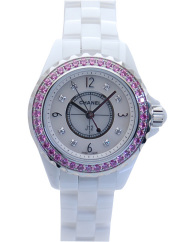シャネル　CHANEL　J12　H3243　レディース　29mm　ピンクサファイア　ホワイト　新品