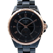 シャネル　CHANEL　J12-365　H3838　36.5mm　スモールセコンド　ユニセックス　18KPGベゼル　ブラック　新品