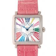 フランクミュラー　FRANCK MULLER　マスタースクエアー　カラードリーム　6002LQZCD　レディース　K18WG　クォーツ　新品