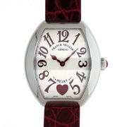 フランクミュラー　FRANCK MULLER　ハートトゥハート　5002LQZ C6H　クォーツ　レディース　SS　シルバー　革ベルト　新品