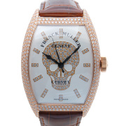 フランクミュラー　FRANCK MULLER　トノーカーベックス　ゴシック　8880SC GOTH IND D CD　ケースダイヤ　18KPG　シルバー　革　新品アウトレット