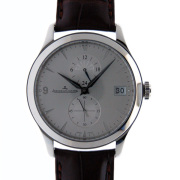 ジャガールクルト　Jaeger LeCoultre　マスターデュアルタイム　Q1628430　SS　40mm　自動巻　シルバー　新品