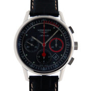 ロンジン　LONGINES　ヘリテージクロノグラフ　L4.754.4.52.4　41mm　SS　ブラック　新品