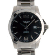 ロンジン　LONGINES　コンクエスト　L3.677.4.56.6　SS　41mm　ブラック　新品