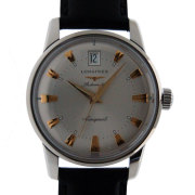 ロンジン　LONGINES　ヘリテージ　L1.611.4.75.4　SS　35mm　シルバー　革　新品