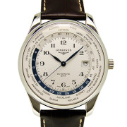 ロンジン　LONGINES　マスターコレクション　ワールドタイム　L2.802.4.70.3　革ベルト　42mm　SS　新品