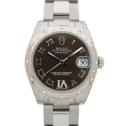 ロレックス　ROLEX　デイトジャスト　Ref.178344　チョコレート　SS×WG　ボーイズ　ダイヤ　31mm　新品
