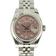 ロレックス　ROLEX　デイトジャスト　179174G　レディース　ピンク　10Pダイヤ　新品