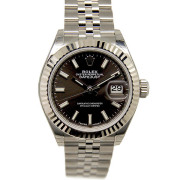 ロレックス　ROLEX　レディ デイトジャスト 28　279174　ダークグレー　SS×WG　新品