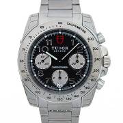 チューダー(チュードル)　TUDOR　スポーツクロノグラフ　20300　メンズ　自動巻　ブラック　アラビアインデックス　3連ブレス　新品