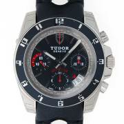 チューダー(チュードル)　TUDOR　グランツァクロノ　革ベルト　20350N　自動巻　41mm　SS　ブラック　新品