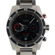 チューダー(チュードル)　TUDOR　グランツアーフライバッククロノ　20550N　41mm　SS　ブラック　新品