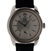 チューダー(チュードル)　TUDOR　グラマー　ダブルデイト　57000　シルバー　革ベルト　新品