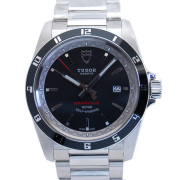 チューダー(チュードル)　TUDOR　グランツアーデイト　20500N　ブラック　SS　42mm　新品