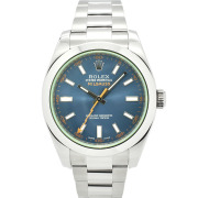 ロレックス　ROLEX　ミルガウス　116400GV　Zブルー　グリーンガラス　40mm　USED　中古