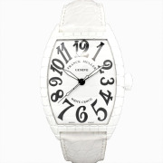 フランクミュラー　FRANCK MULLER　トノーカーベックス ホワイトクロコ　8880SC WHT CRO　55.5×39.5mm　USED　中古