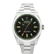 ロレックス　ROLEX　ミルガウス　116400GV　グリーンガラス　ブラック　ランダム番　USED　中古