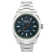 ロレックス　ROLEX　ミルガウス　116400GV　Zブルー　グリーンガラス　40mm　USED　中古